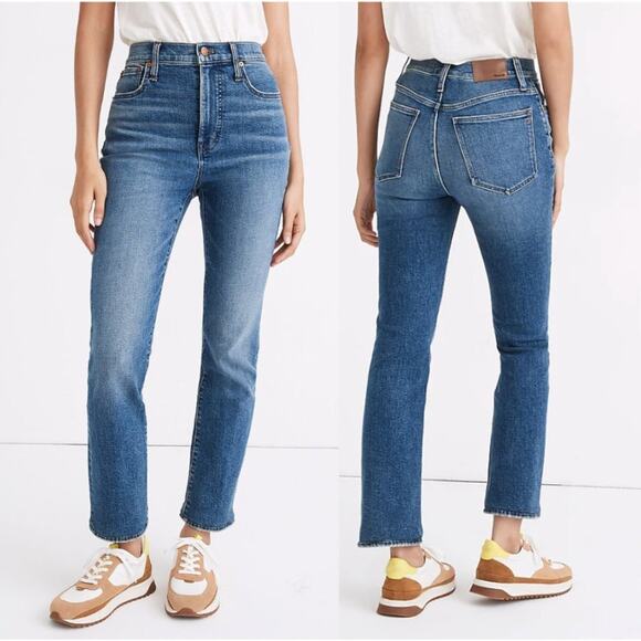 Madewell Slim Demi-Boot Jeans in Northaven Wash - Picture 1 of 9